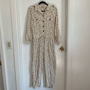 Floral Utility Jumpsuit